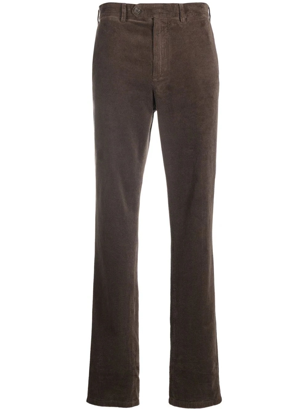 corduroy slim-cut chinos - 1