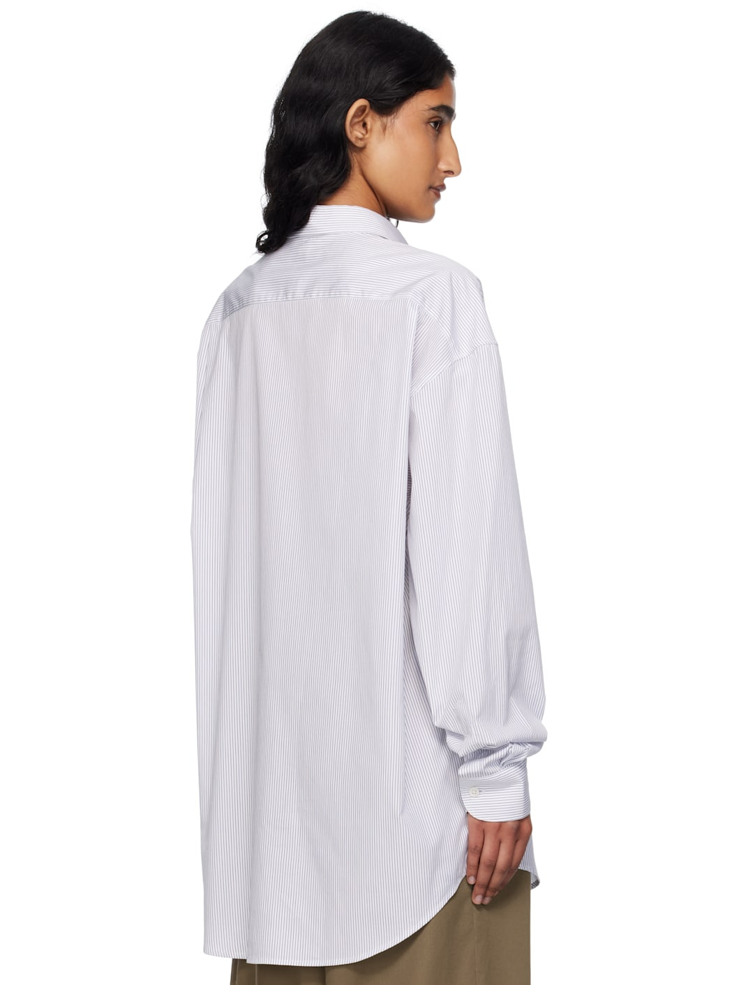 White & Blue Ment Shirt - 3