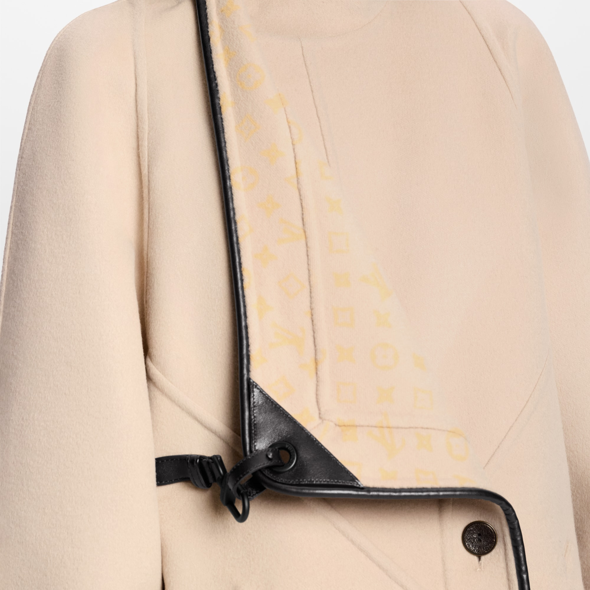 Double Face Long Clip Front Coat - 4