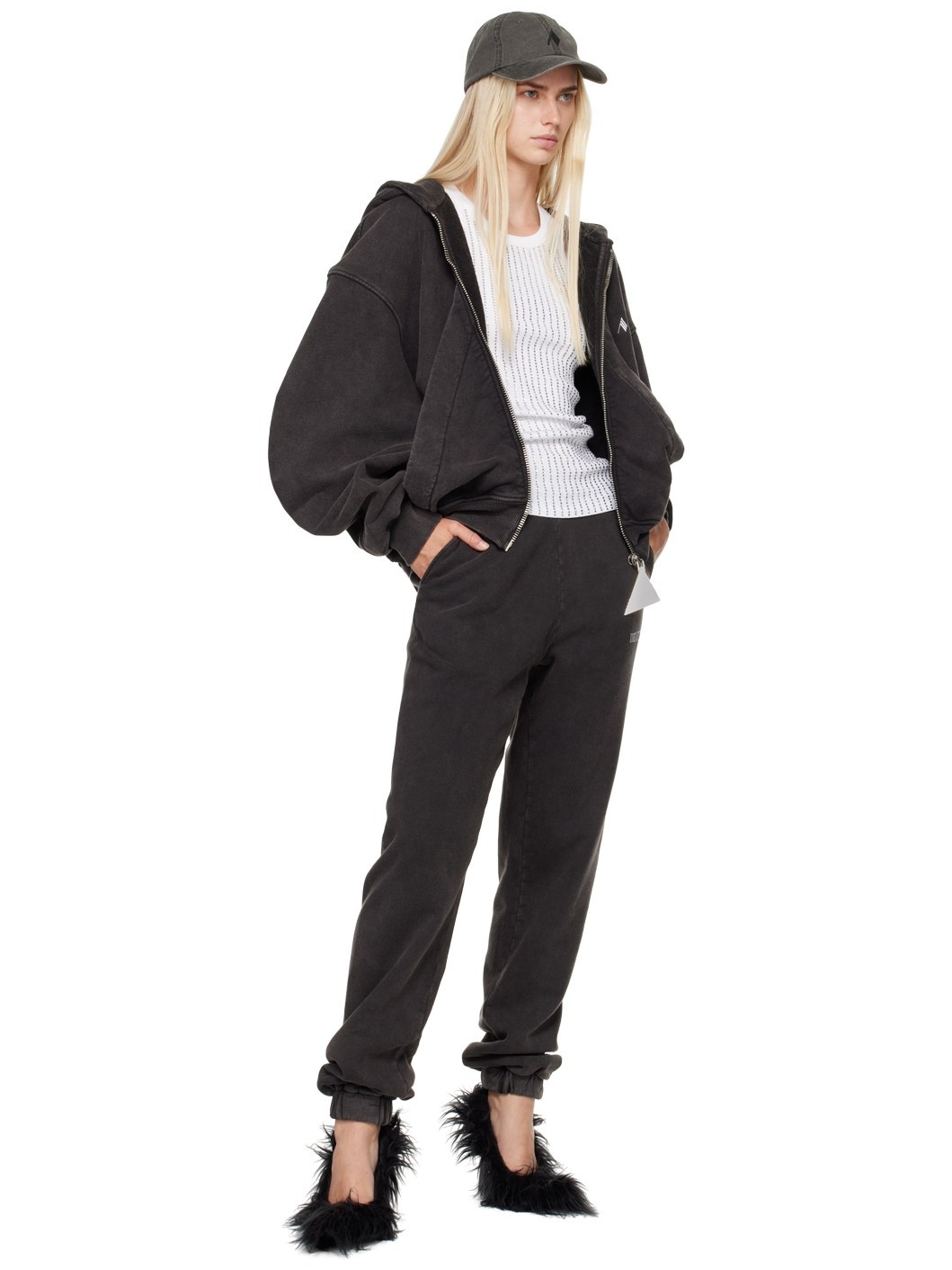 【関税込み】The Attico ブラック Penny ラウンジパンツ THE ATTICO Black Penny Lounge Pants | ssense | REVERSIBLE