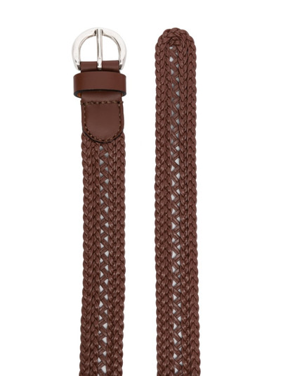 Etro woven leather belt outlook