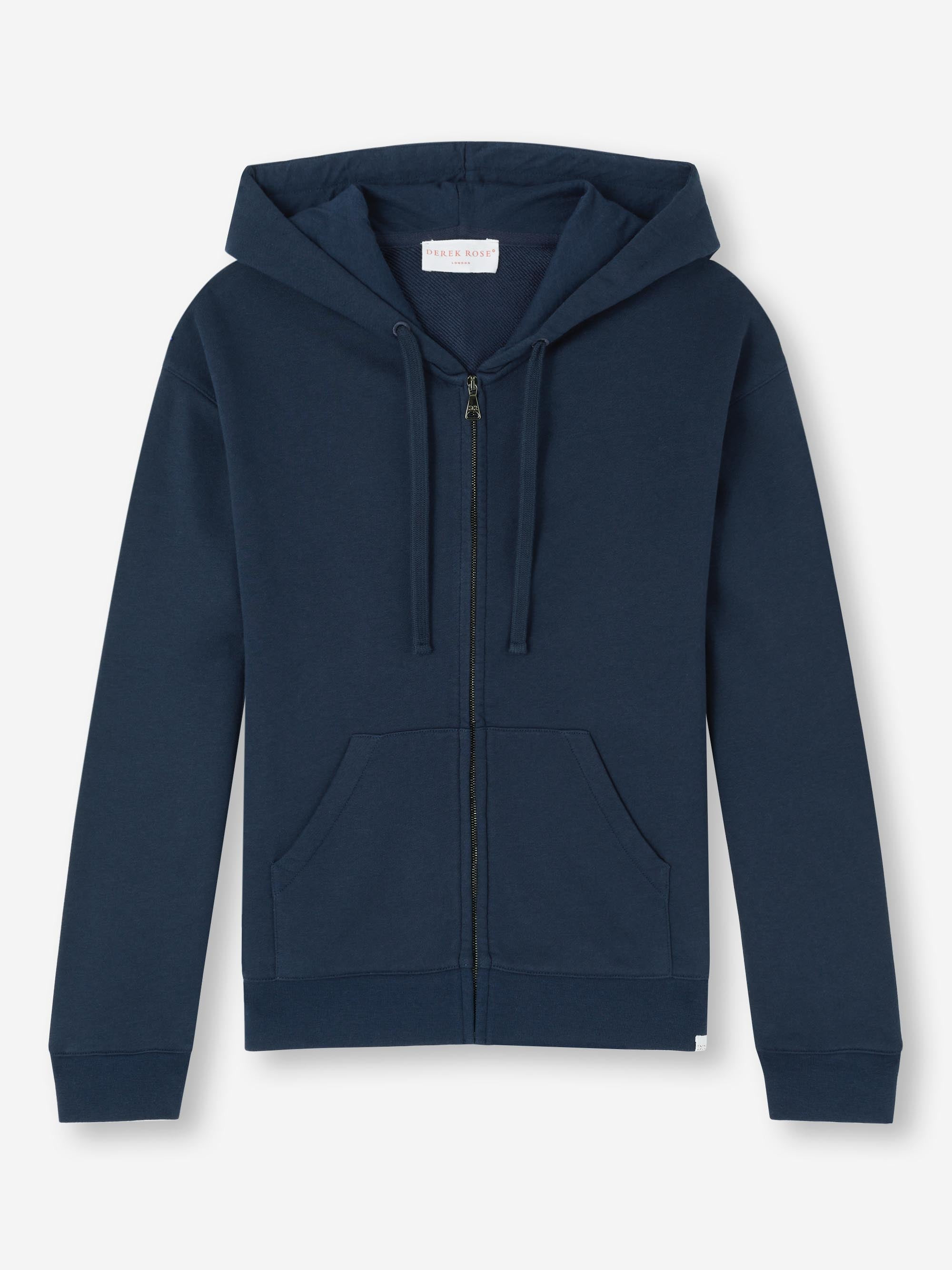 Women's Hoodie Quinn Cotton Modal Navy - 8