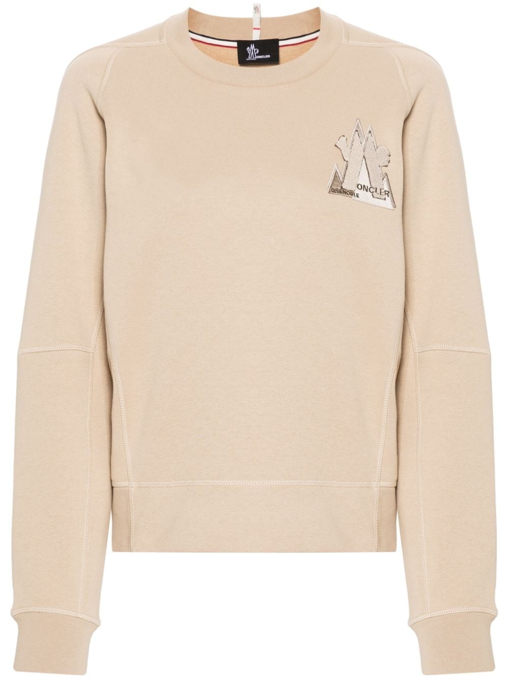 logo-appliqué sweatshirt - 1