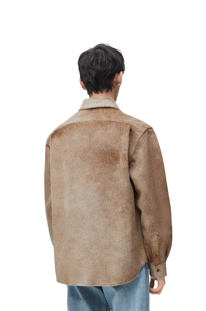 Overshirt in calf hair 4