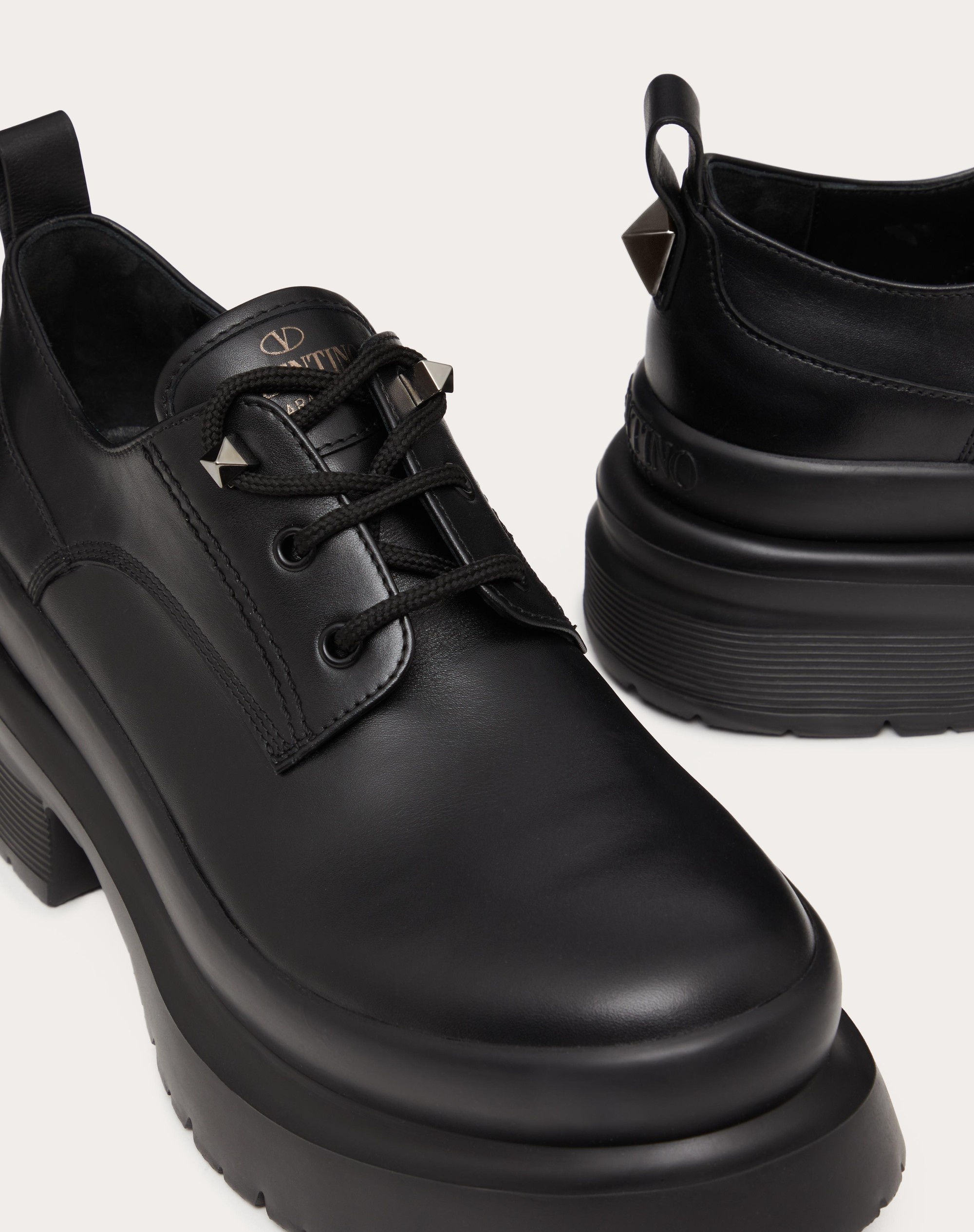 ROMAN STUD CALFSKIN DERBY - 5