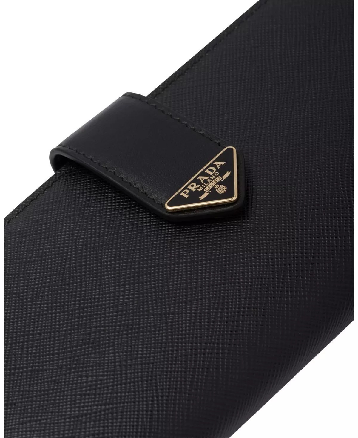 Large Saffiano and Smooth Leather Wallet - 5