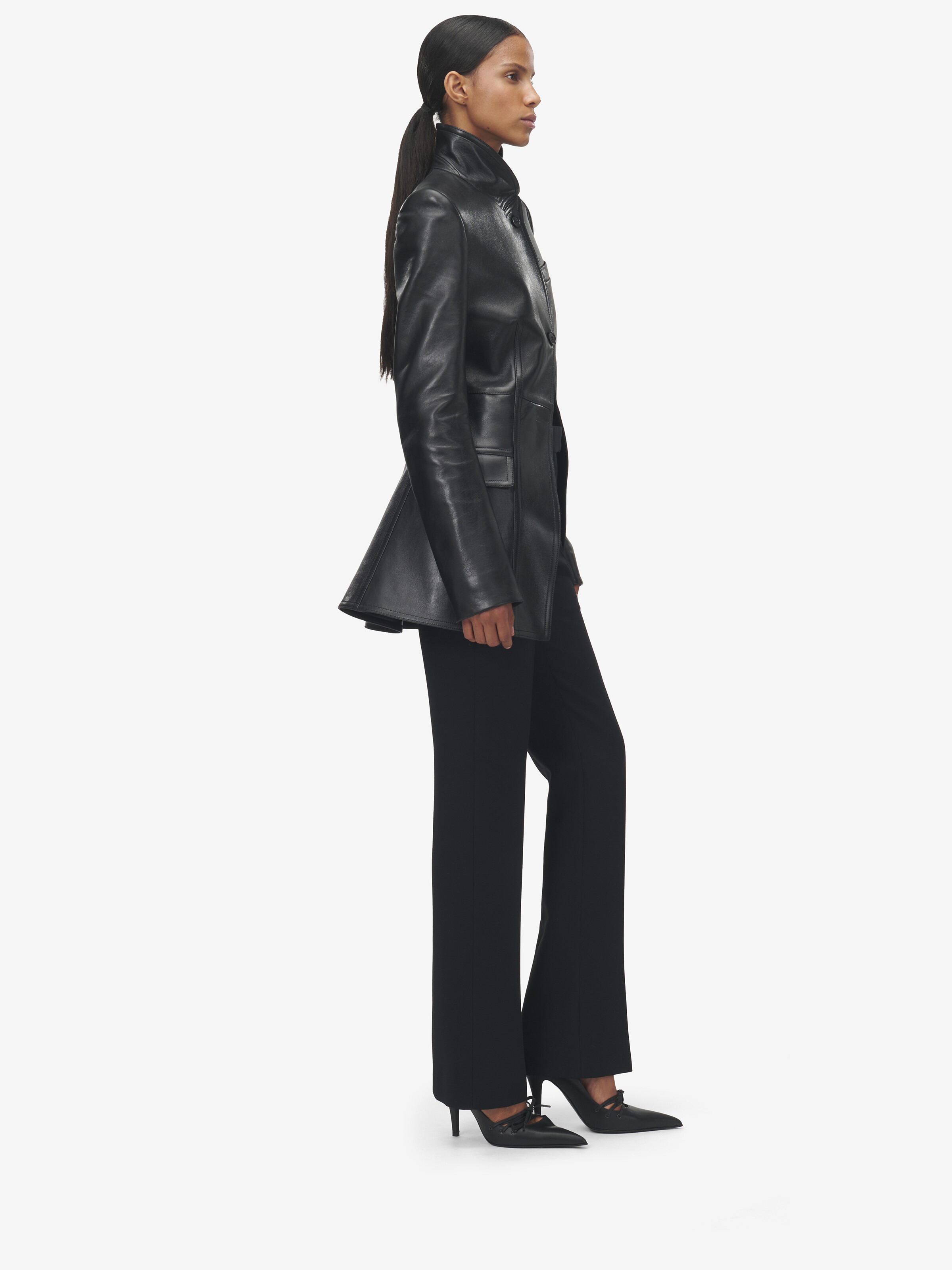 Cutaway Leather Jacket - 4
