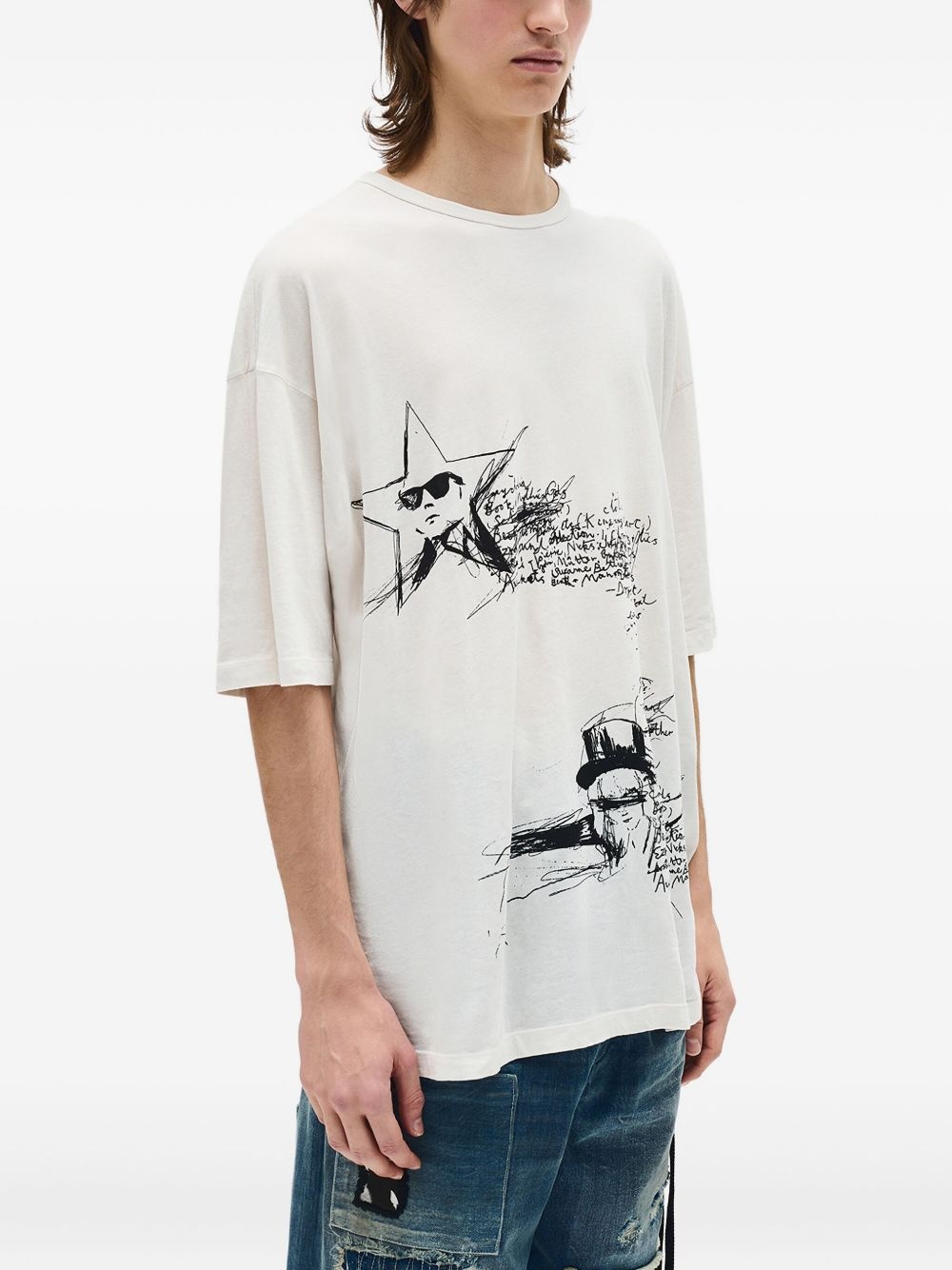 Sketchbook-print T-shirt - 3