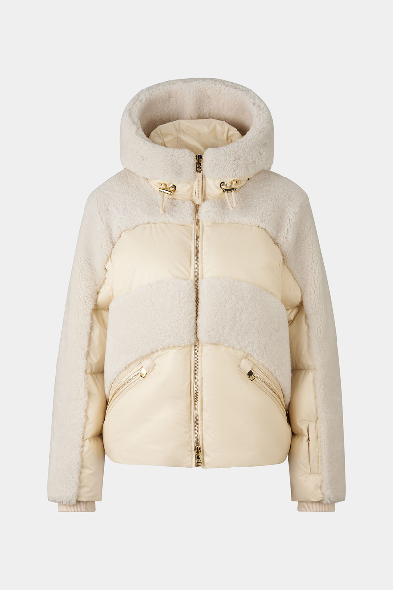 Dana down ski jacket in Cream 1