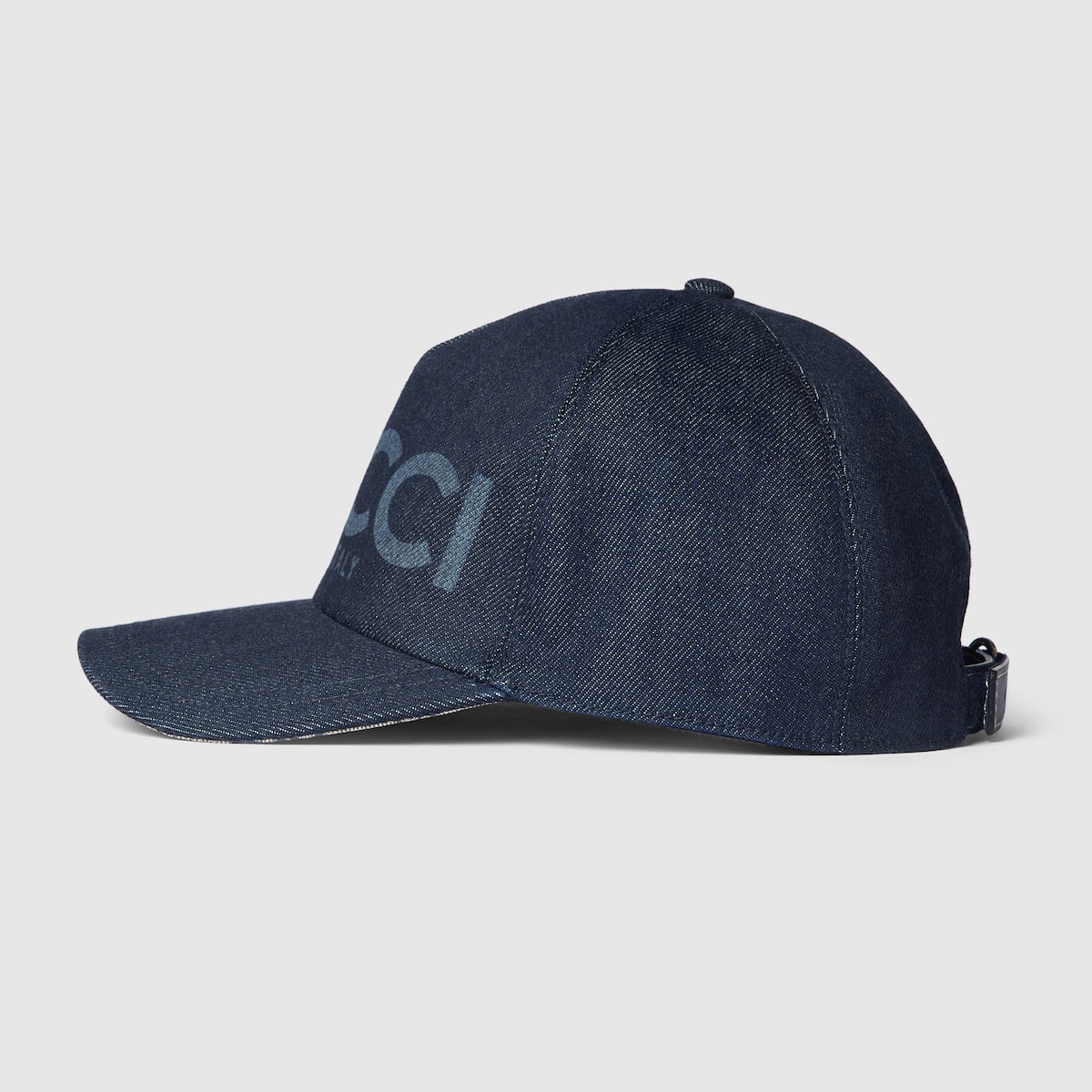 Lasered denim baseball hat - 2