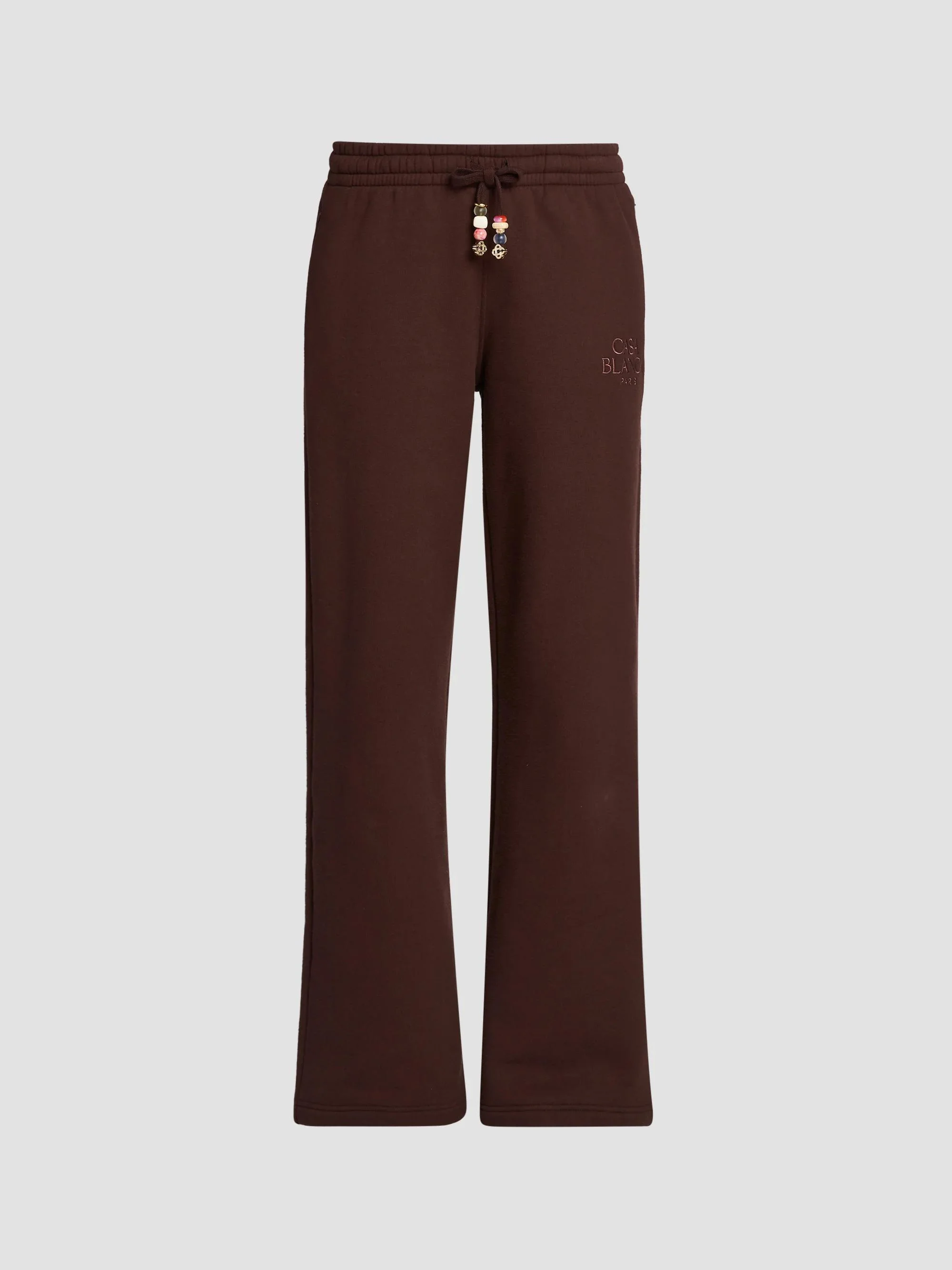Women's Cotton-Cashmere Drawstring Sweatpants - Brown - 1