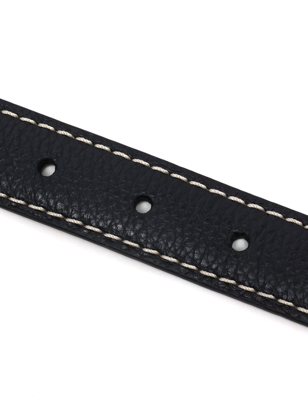 stitch-detail leather belt - 4