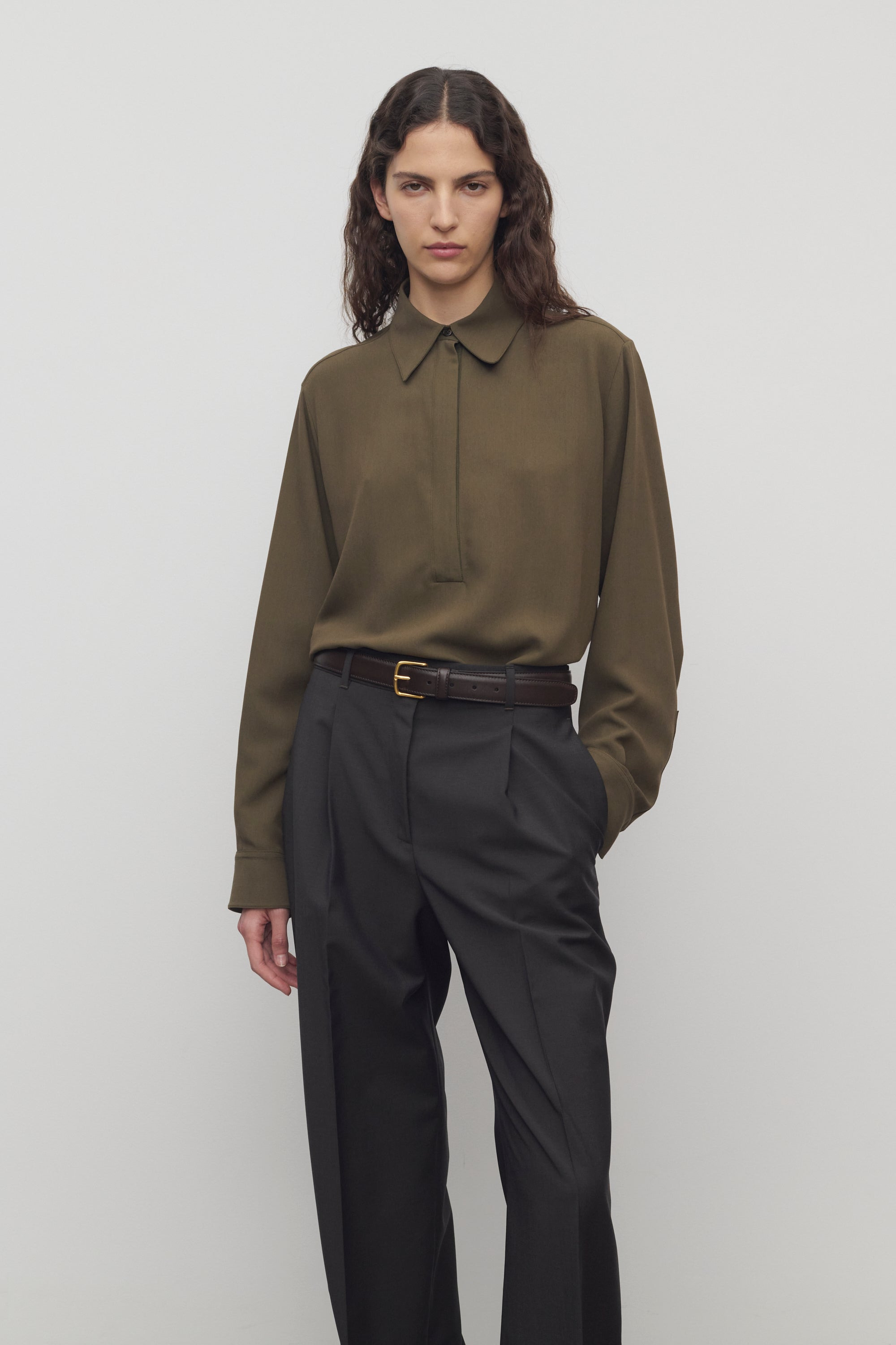 Jana Shirt in Viscose and Silk - 3
