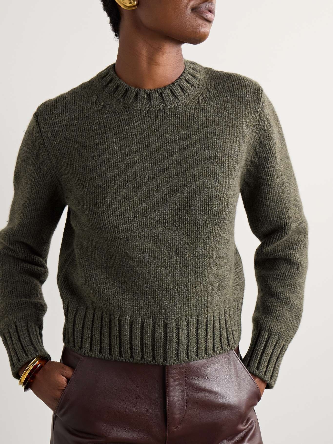 Wool and cashmere-blend sweater - 3
