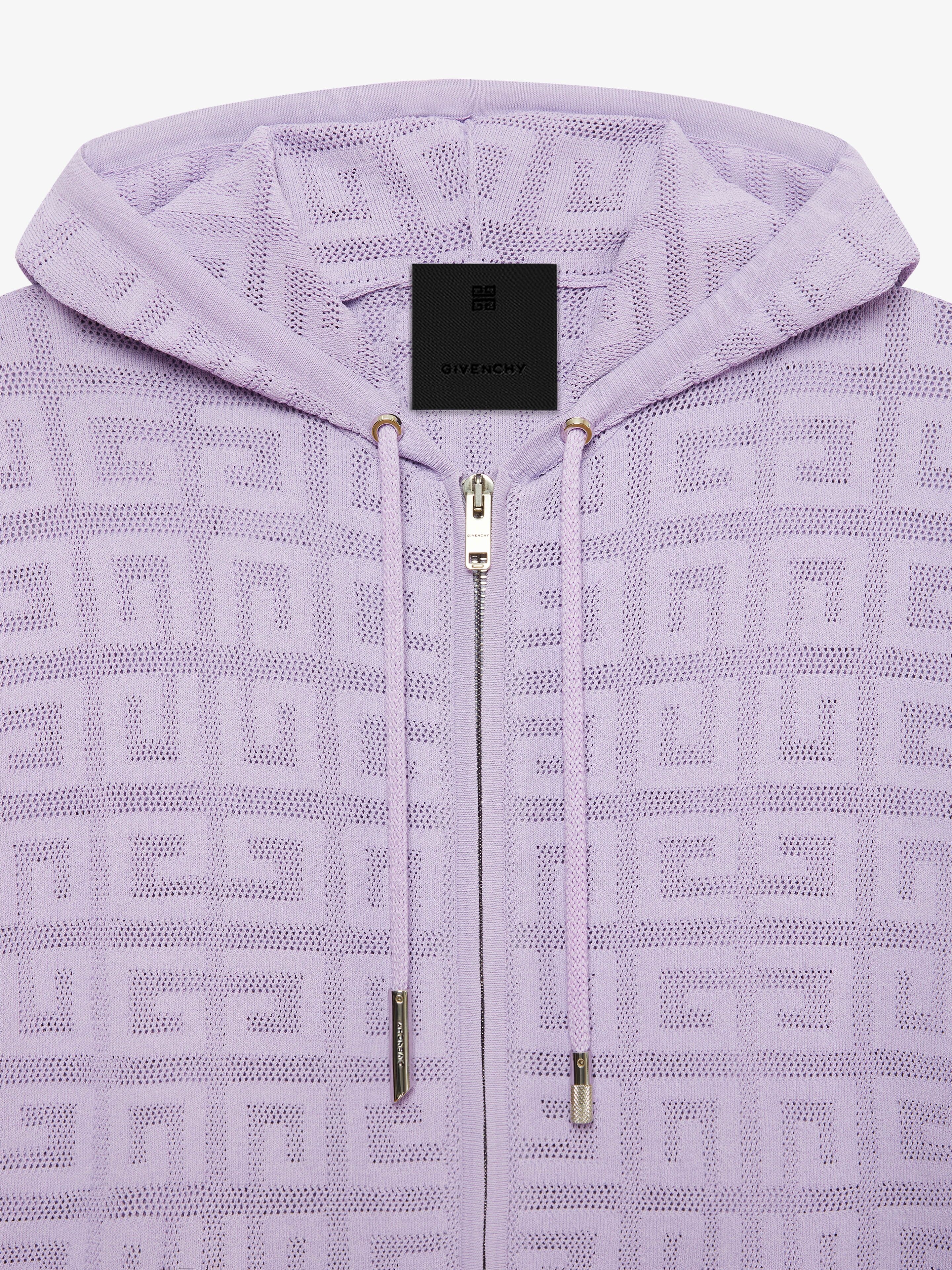 HOODIE IN 4G JACQUARD WITH ZIP - 5