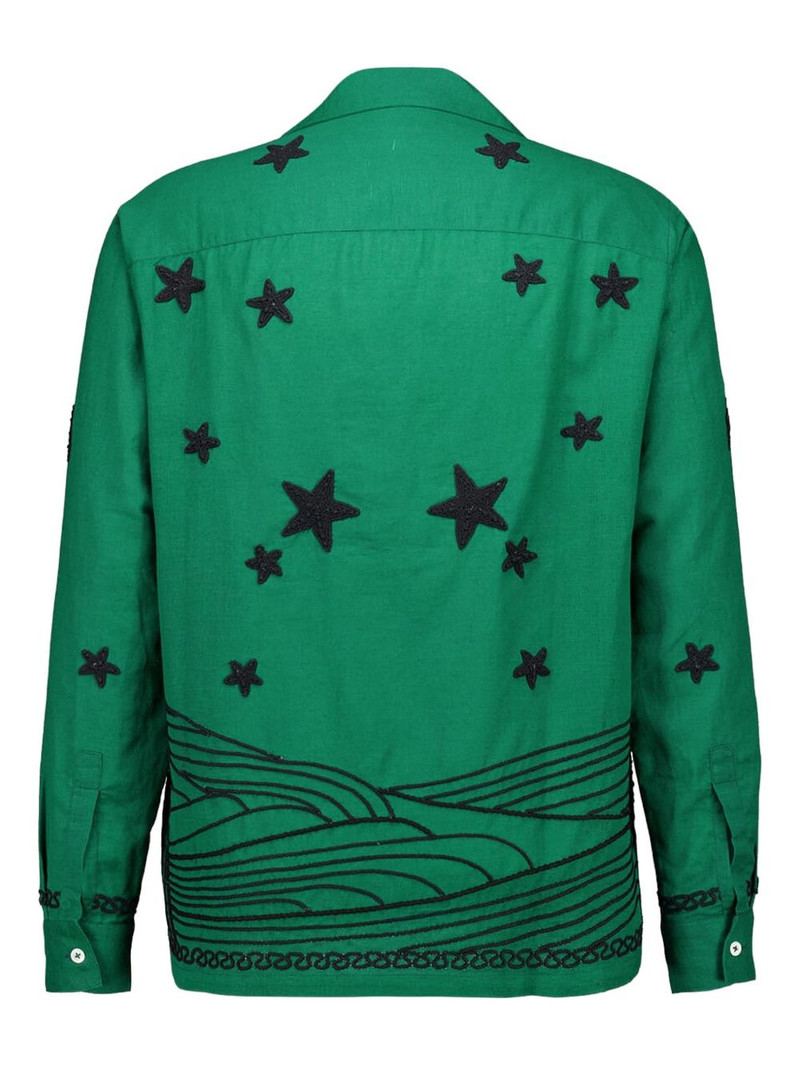 baziszt embroidered-stars shirt outlook