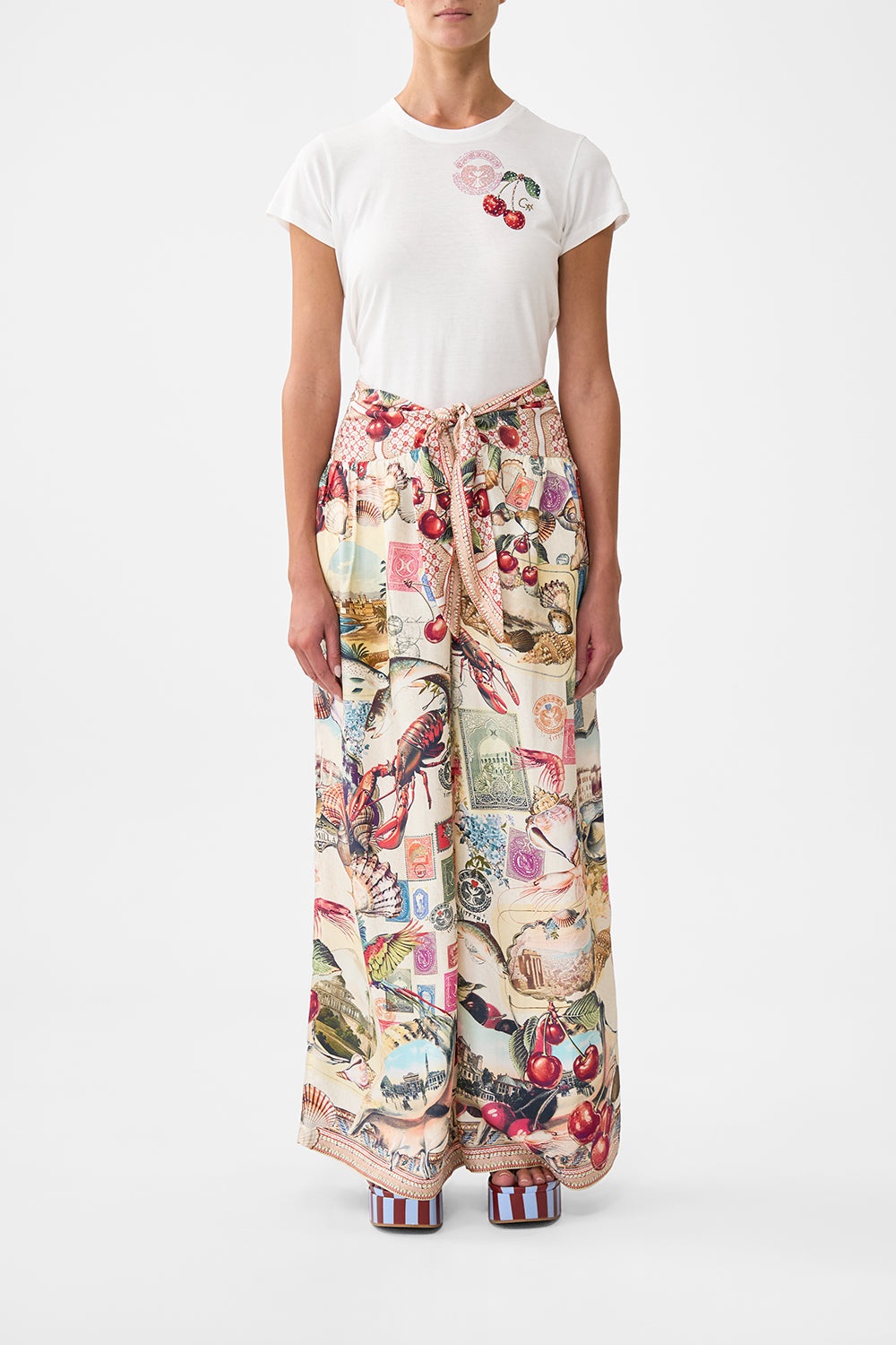 RELAXED PANT WITH TIE FRONT - 2