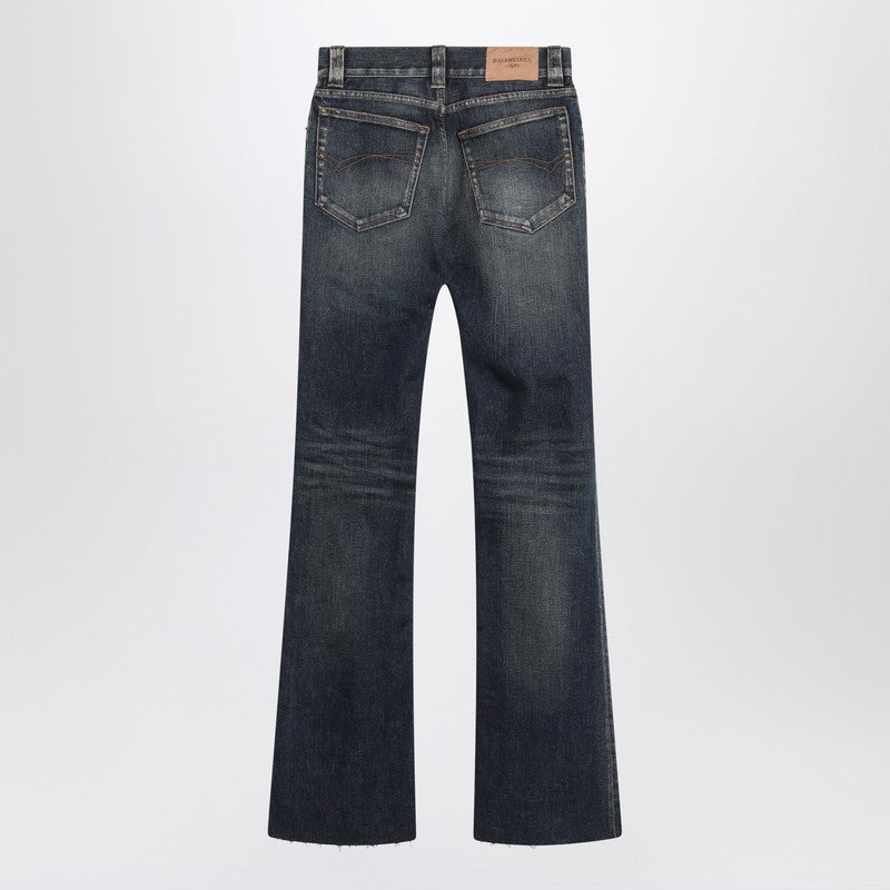 Balenciaga Dark Blue Bootcut Slim Fit Jeans Women - 2