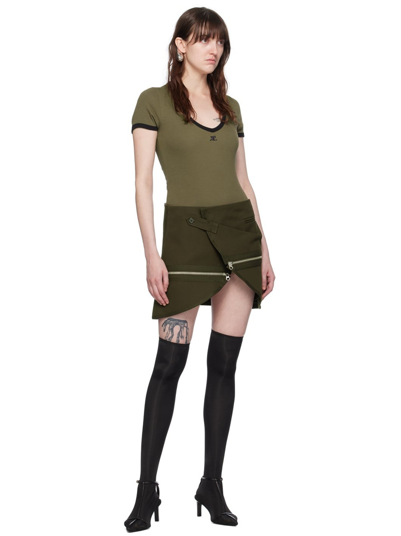 courrèges Brown Modular Miniskirt outlook