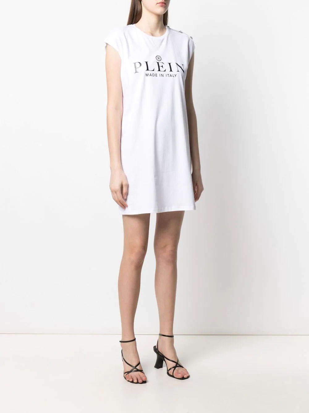 logo print T-shirt dress - 3