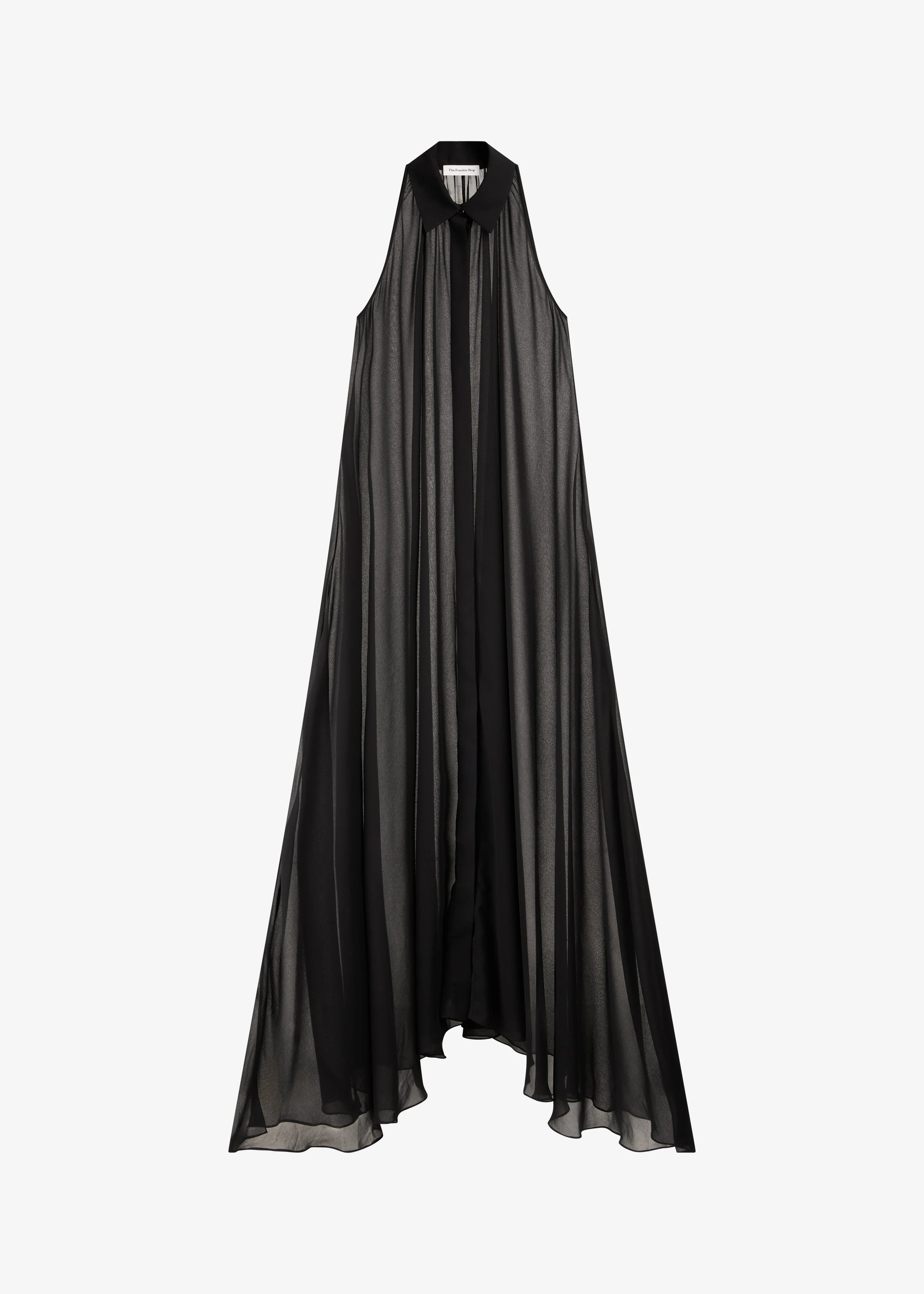 Sukie Sheer Halterneck Dress - Black - 1