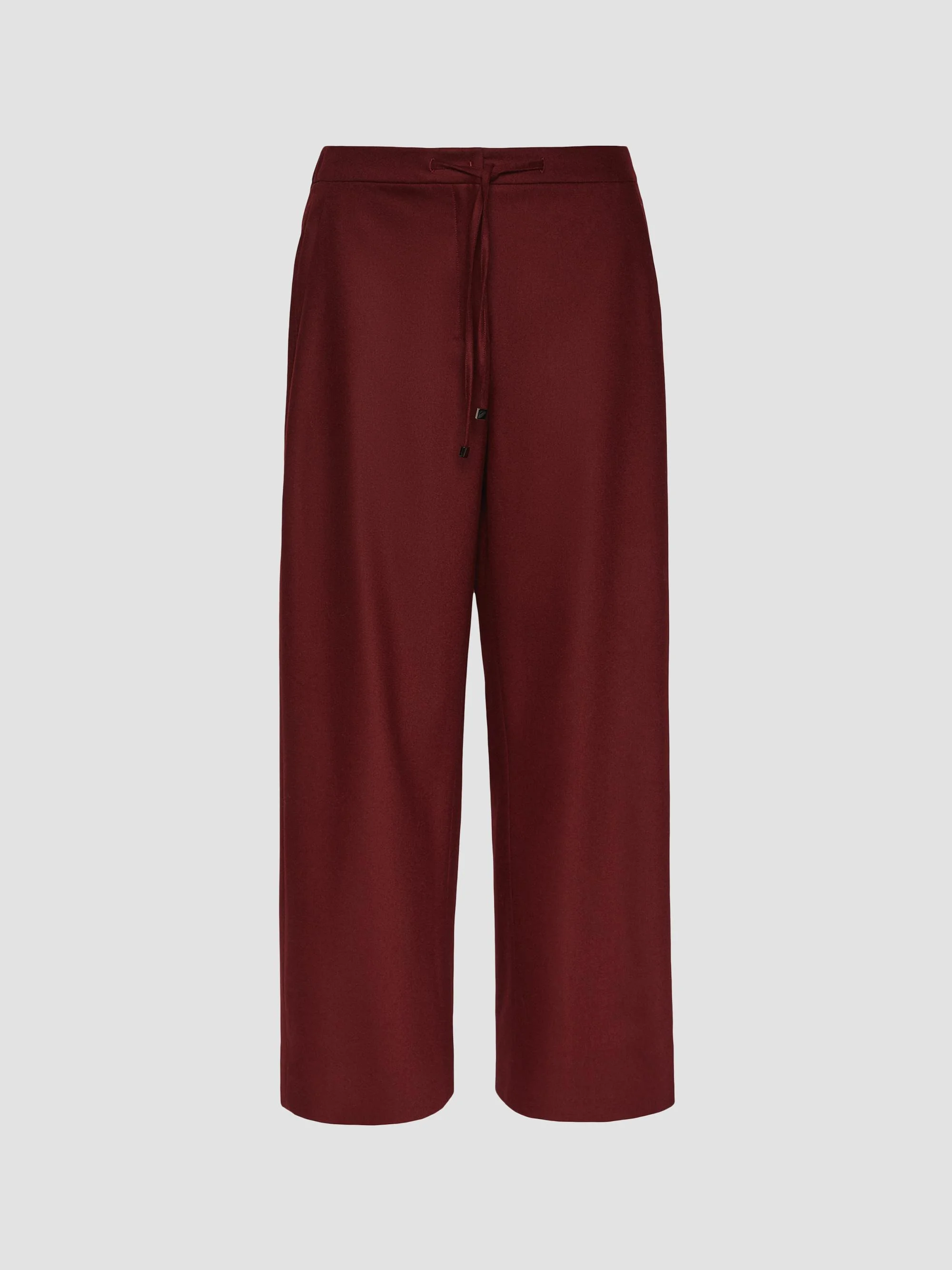 Women's Stretch Wool Joggers - Bordeaux - 1