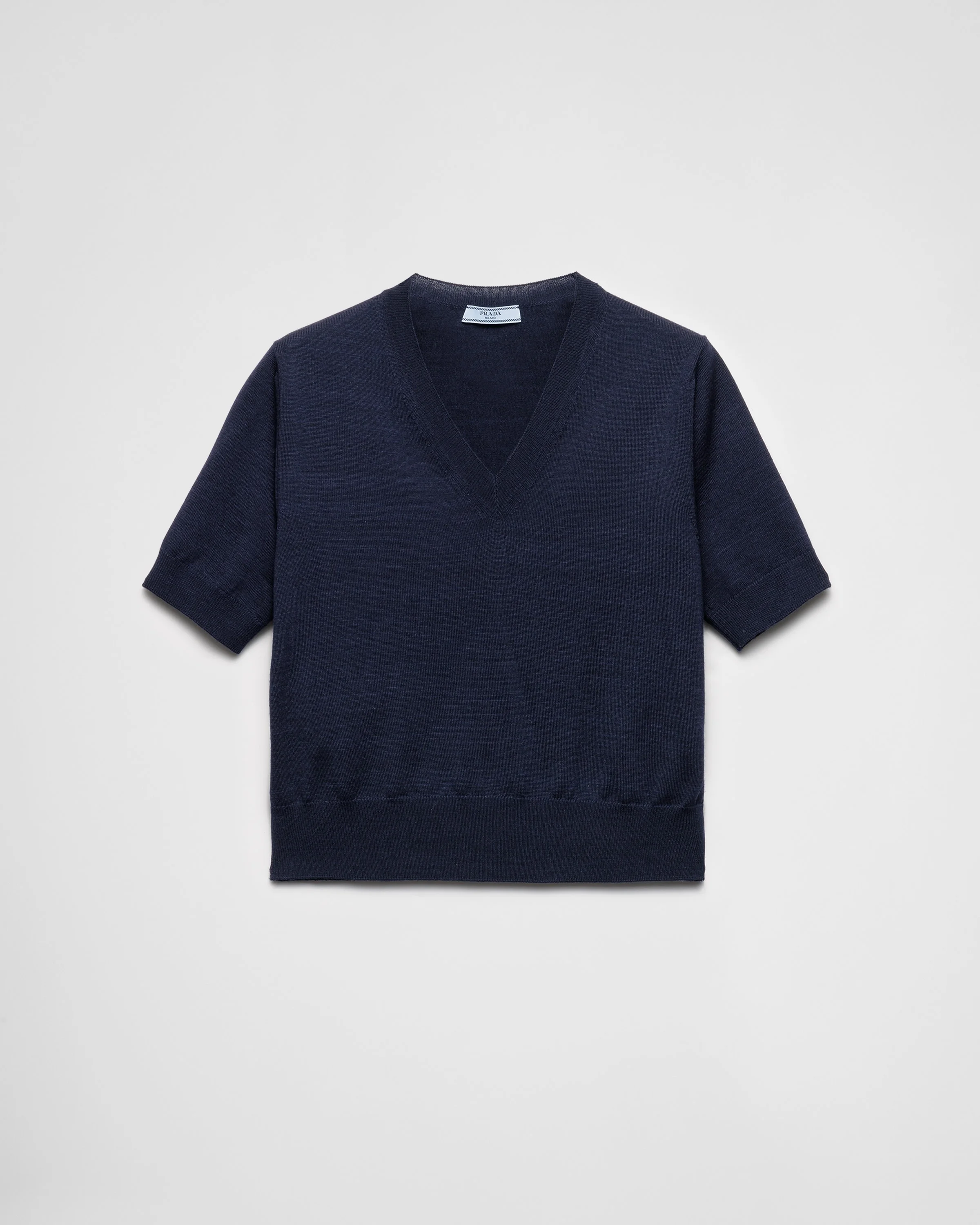V-neck wool sweater - 1