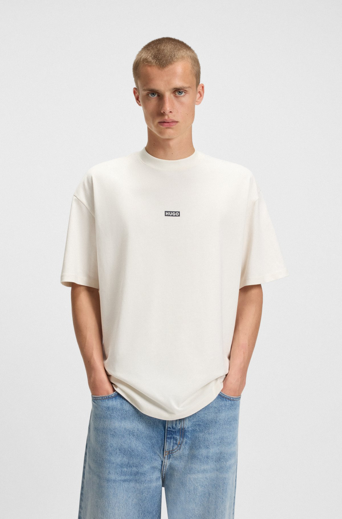 LOOSE-FIT T-SHIRT IN COTTON WITH REAR LOGO ARTWORK - 2
