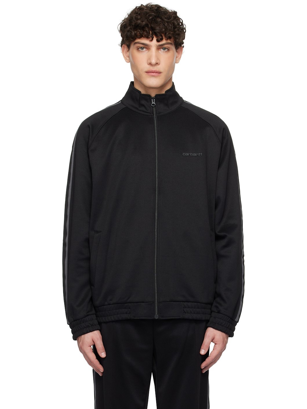Black Bolan Track Jacket - 1