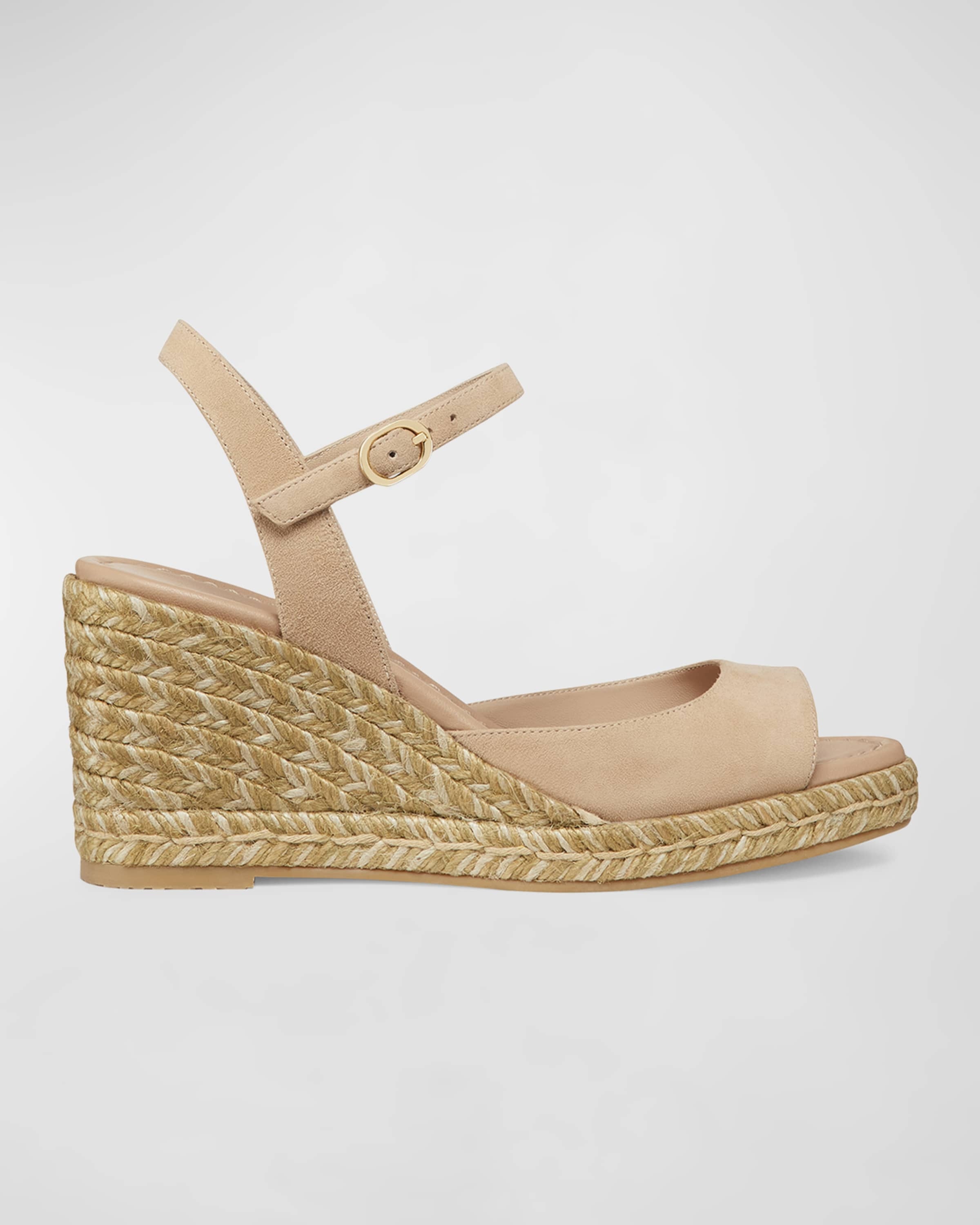 Tia Suede Wedge Espadrille Sandals - 1