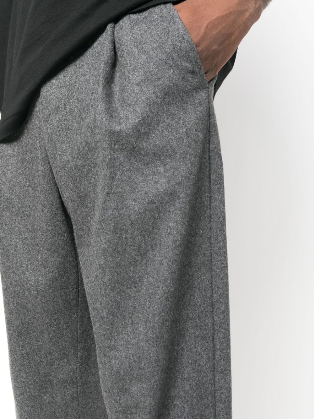 straight-leg wool-blend trousers - 5