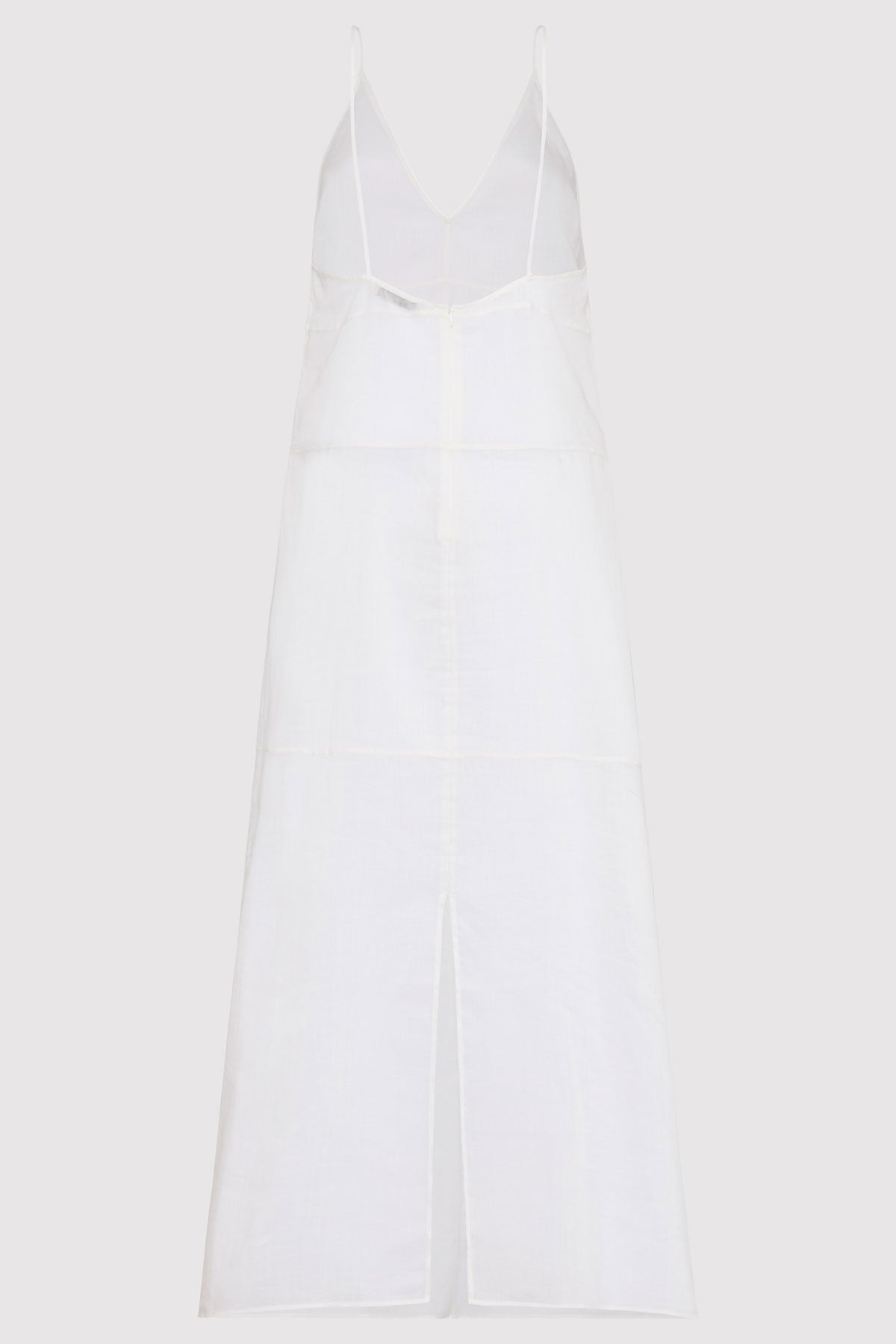 Semi Sheer Patchwork Dress - Salt - 6