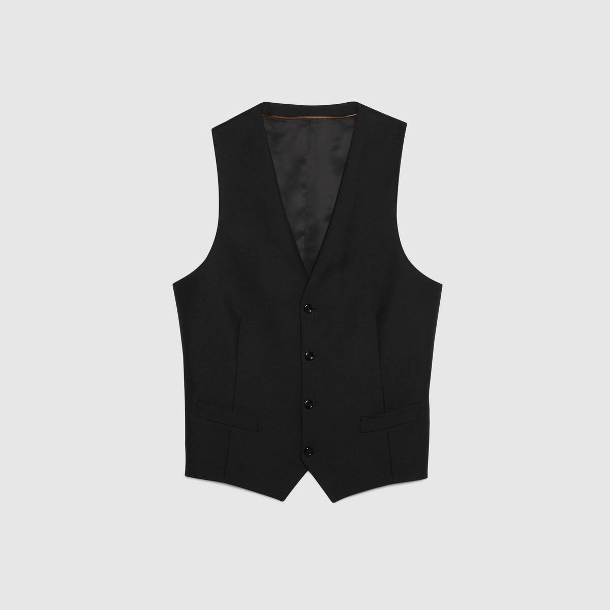 Wool mohair formal vest - 1