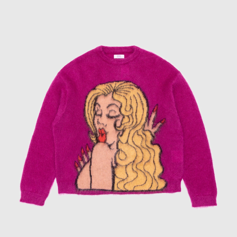 KISS MOHAIR INTARSIA SWEATER 1