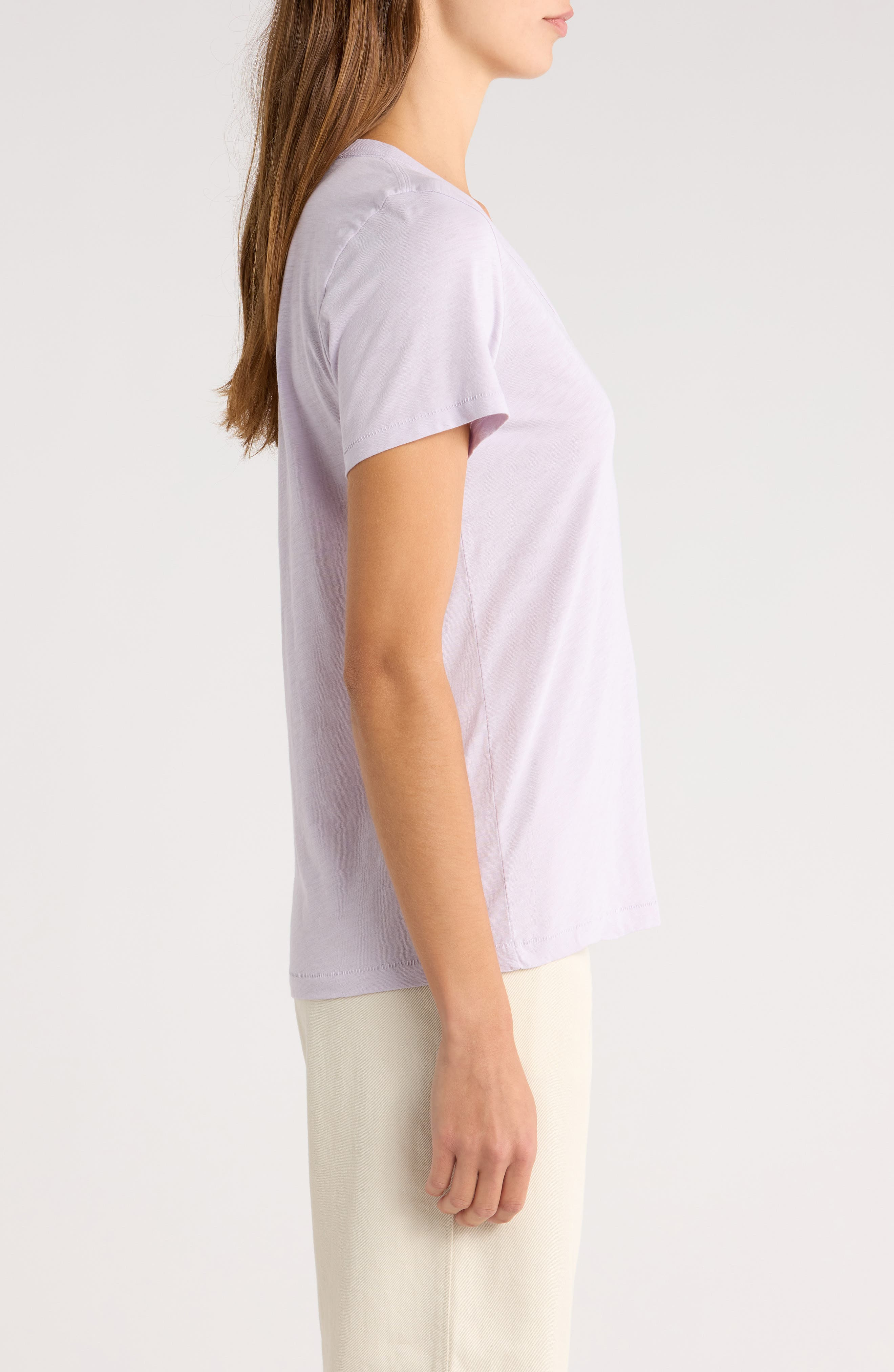 rag & bone The Vee Slub Cotton T-Shirt in Mstli at Nordstrom - 3