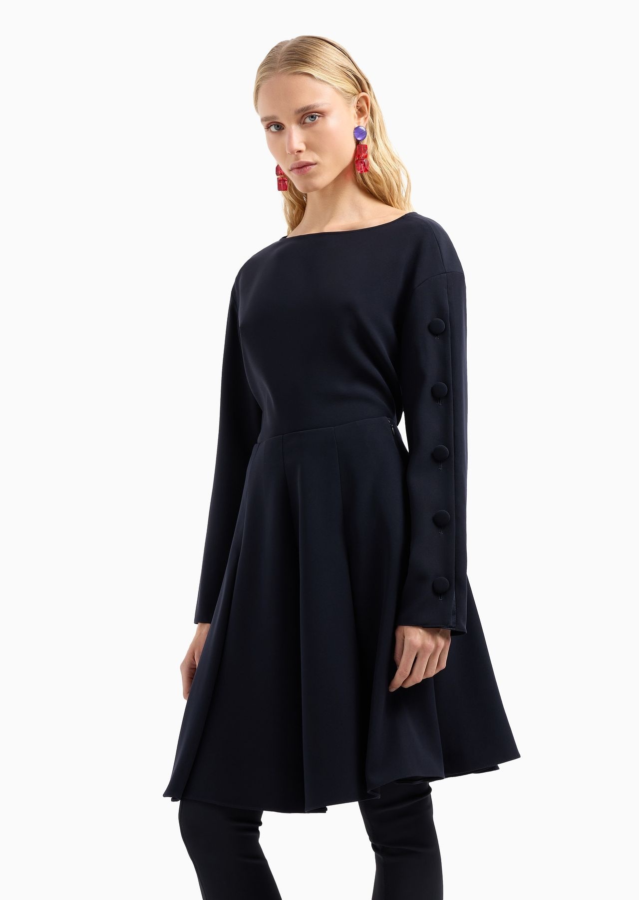 Technical-cady pleated skirt - 2