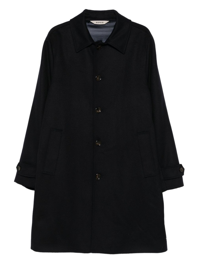 button-fastening coat 1