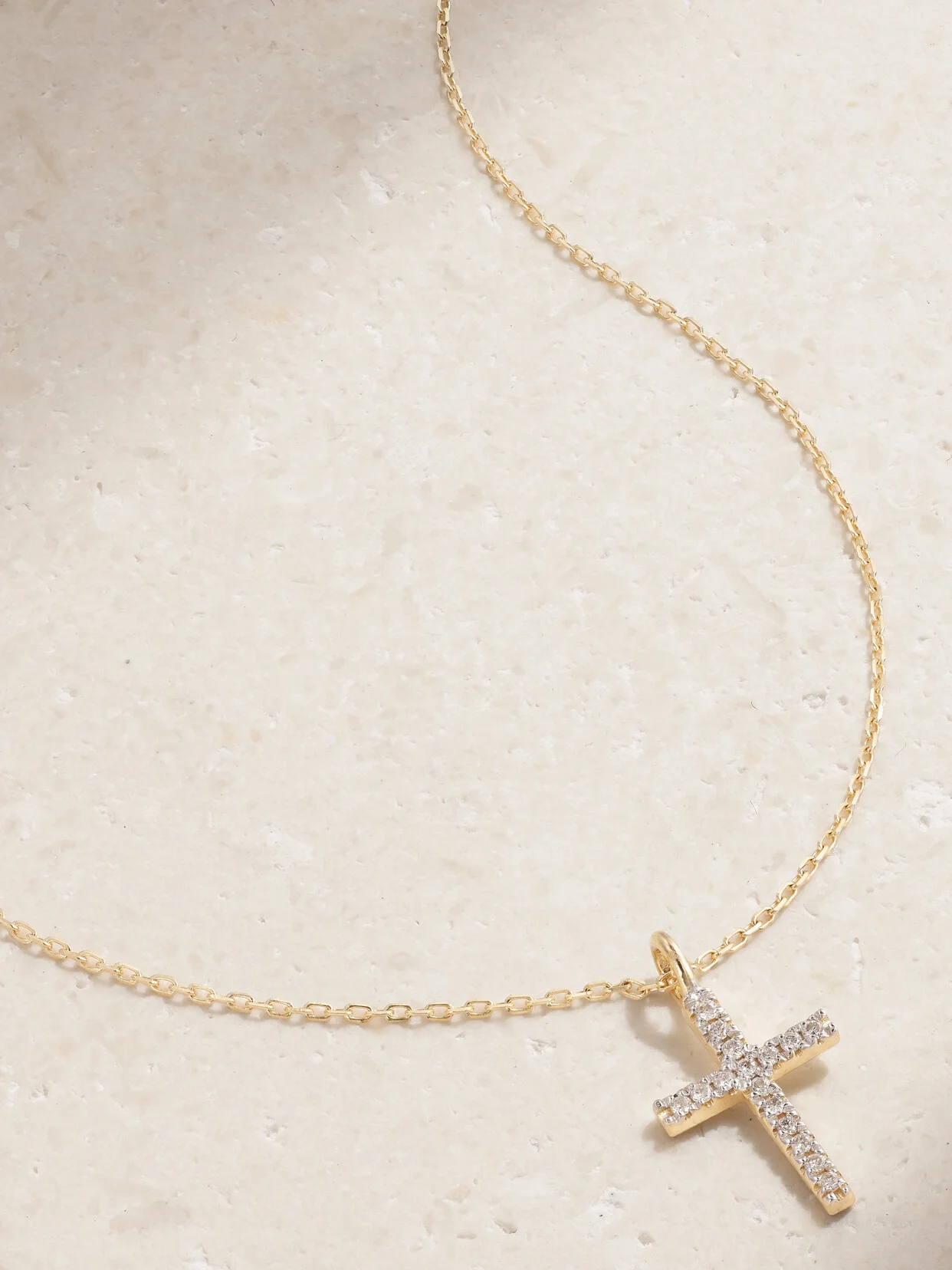 14-karat Gold Diamond Necklace - 1