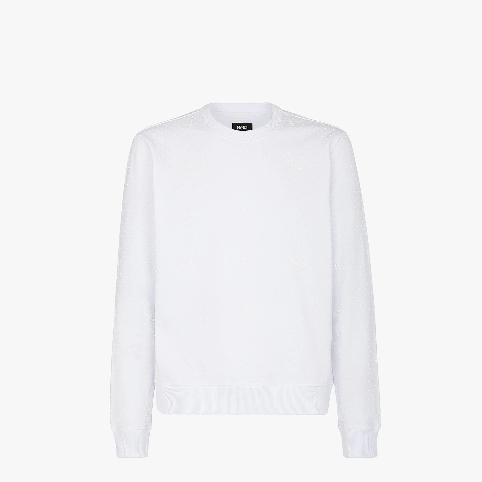 White jersey sweatshirt - 1