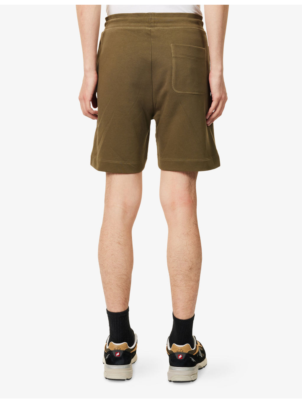 Huron drawstring-waist cotton-jersey shorts - 4
