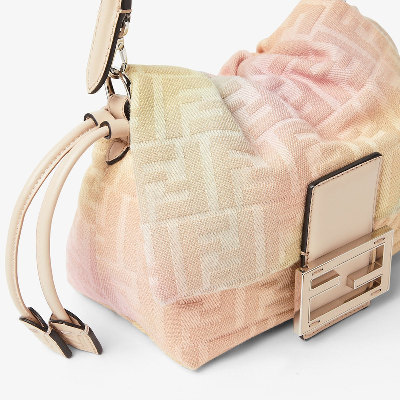 FENDI Fantastic Fendi Future Mamma Baguette Small Multicolor FF jacquard mini-bag outlook