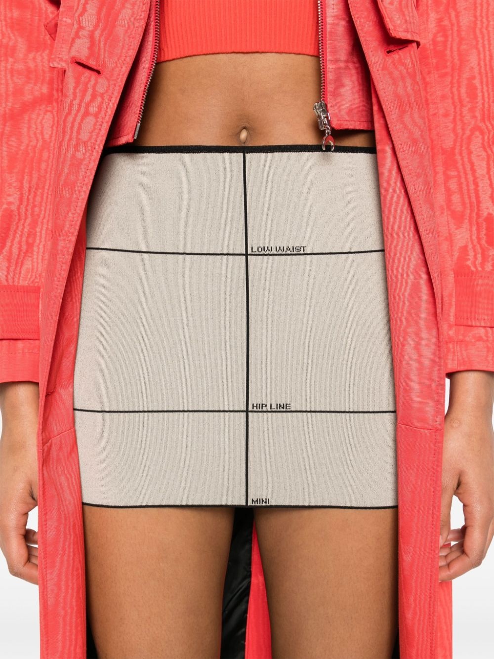 motif-print mini skirt - 5