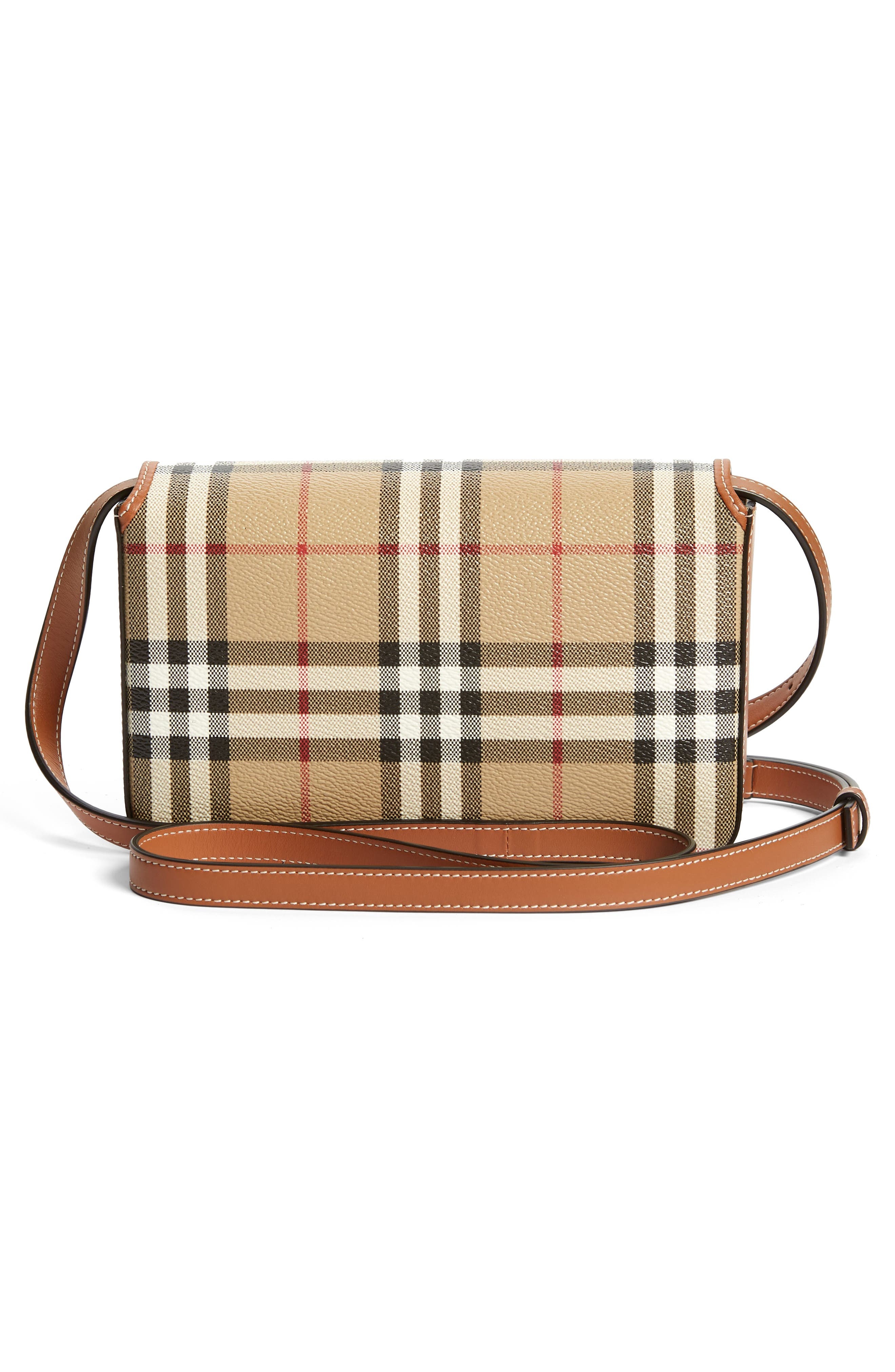 burberry Hampshire Check Crossbody Bag in Archive Beige at Nordstrom - 3