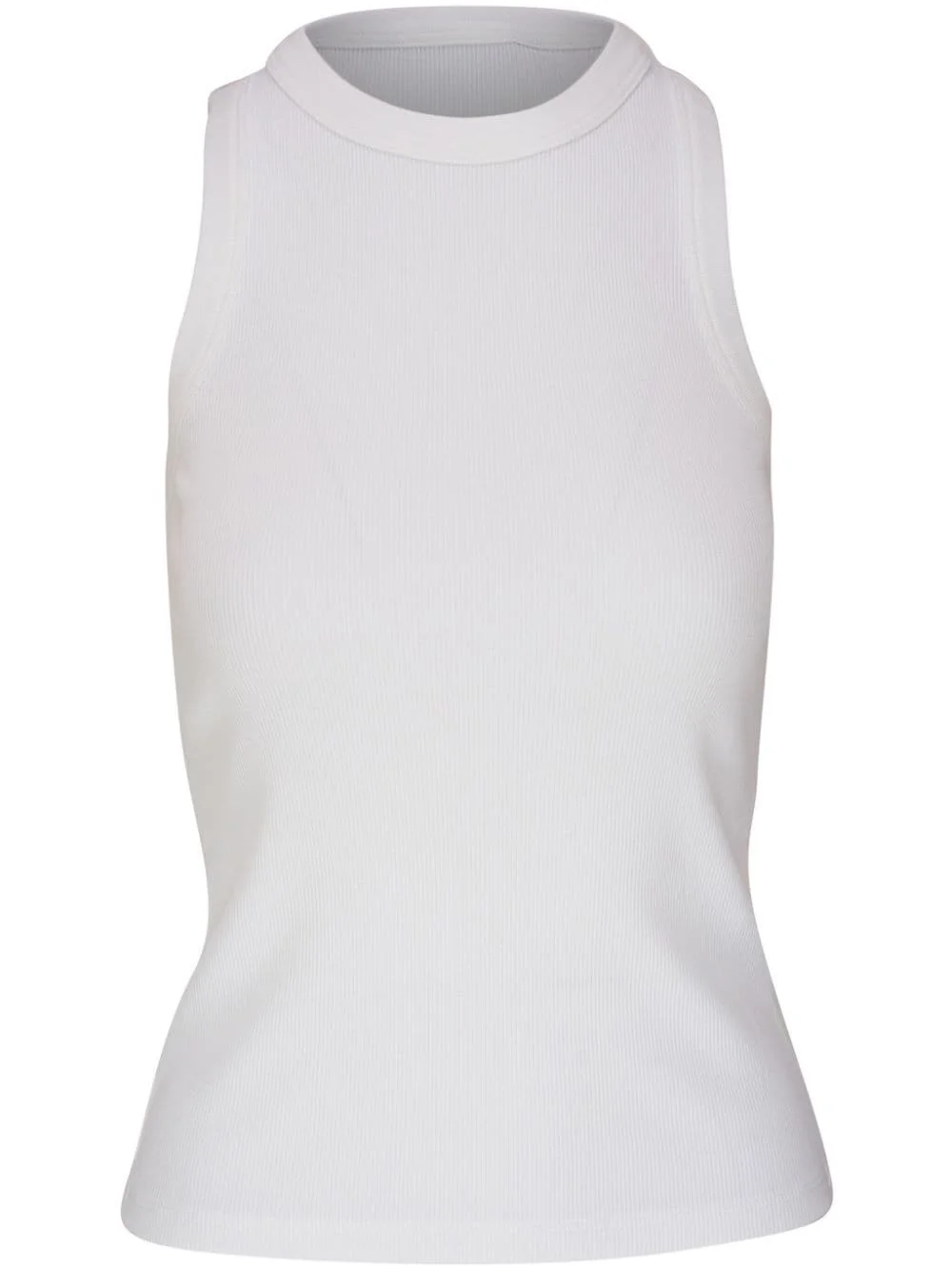 sleeveless ribbed top - 1