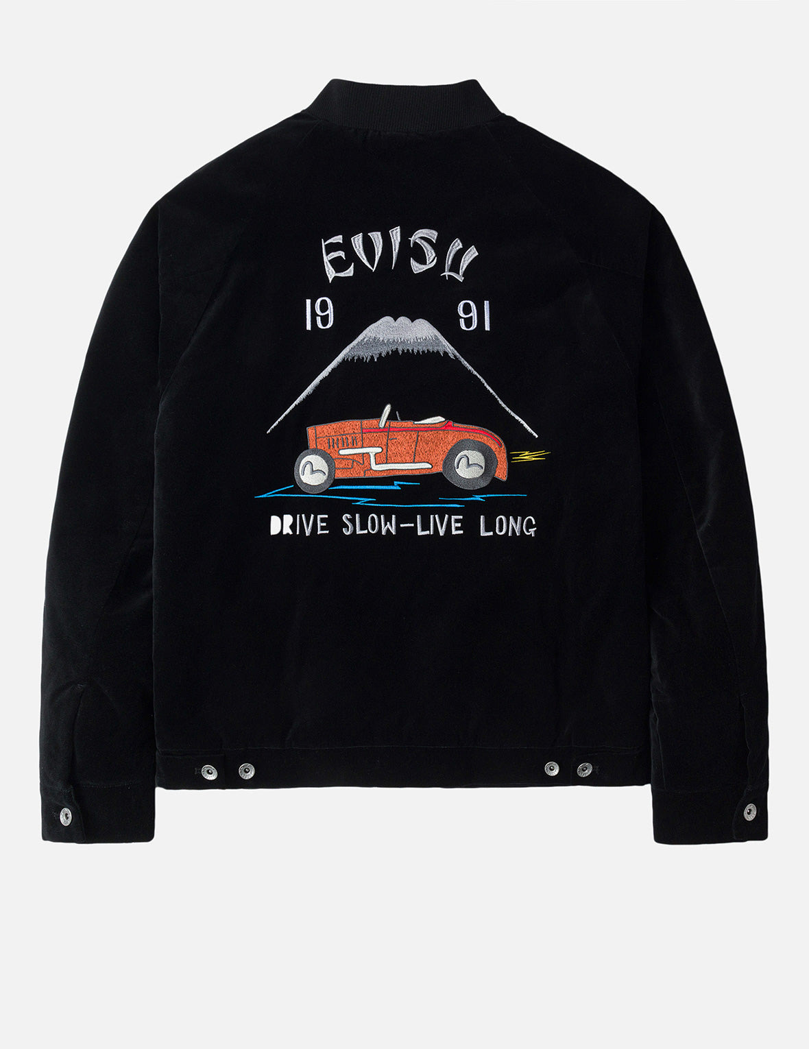 Vintage Velvet Regular Fit Padded Souvenir Jacket - 3