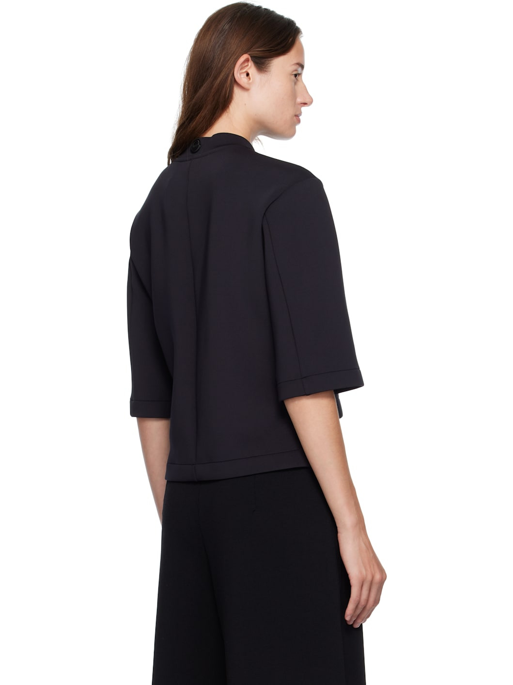 Moncler x Edward Enninful Black Neoprene T-shirt - 3