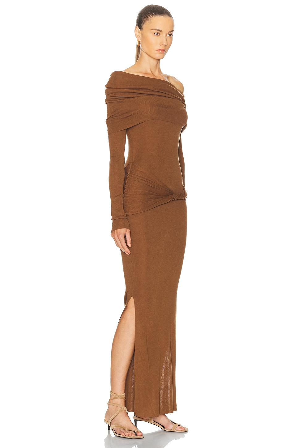 Off Shoulder Maxi Dress - 2