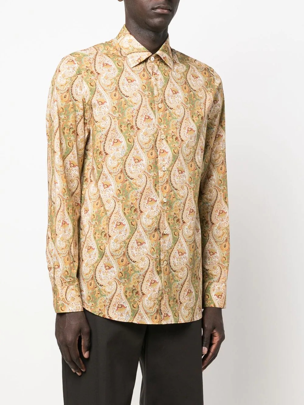 paisley-print cotton shirt - 3