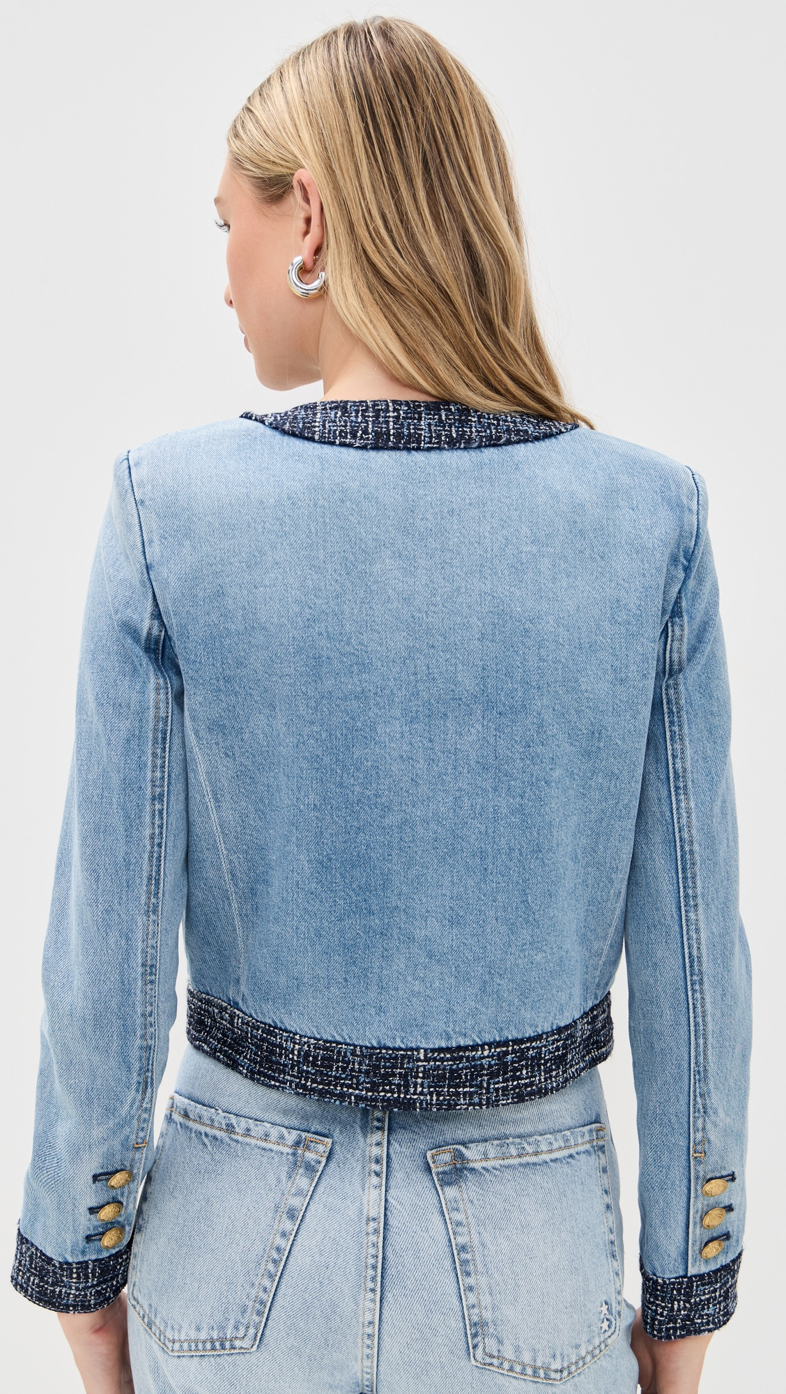 Landon Cropped Denim Jacket - 2