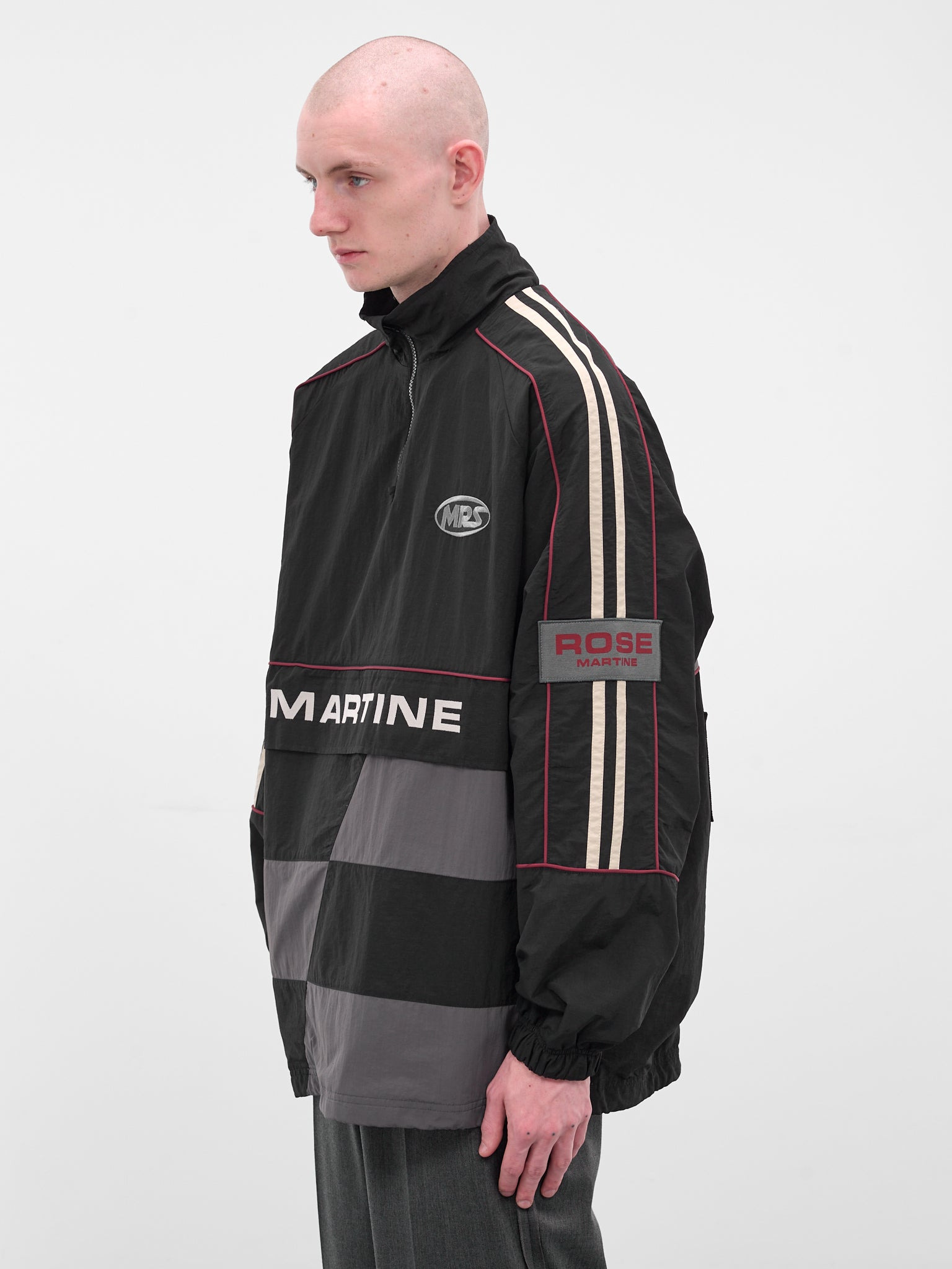 Black Hockey Nylon Pullover - 2